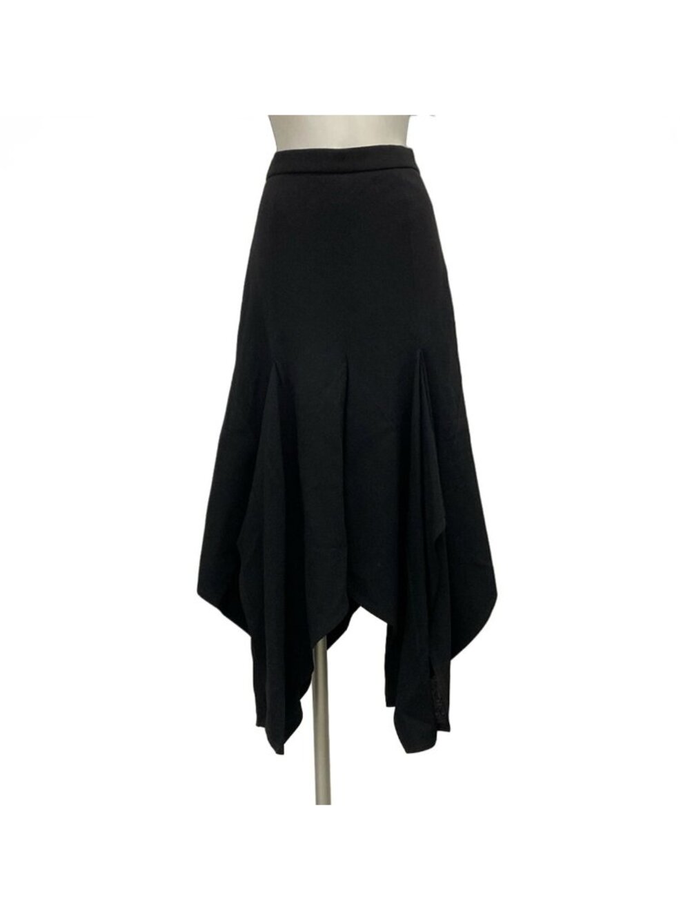 Louis Vuitton Long Skirt M Black Wool 38